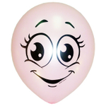 Воздушные шары Латекс Оксидентл с рисунком Улыбки, 50 шт. размер 12" #6041175