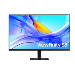 Монитор LCD Samsung 31.5" S32D804UAI черный (VA 3840x2160 60Hz 5ms 350cd HDMI DisplayPort 3xUSB3.0 USB-C RJ-45 HAS Pivot Internal Vesa)
