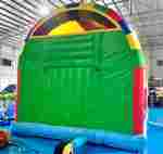 Коммерческий надувной батут «Страна Сафария» с крышей, 10x5x5 м.