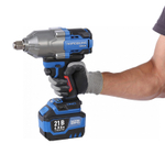 NORDBERG (NE806K-3/4) Гайковерт аккумуляторный, 3/4", 21 В, 1500 Нм, 2 аккумулятора 6 A и зарядное устройство, в кейсе