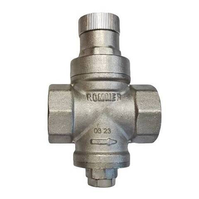 Регулятор давления ROMMER RVS-0009 - 3/4" (ВР/ВР, PN16, Tmax 100°C, настройка 1-6 бар)