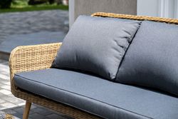 "Прованс" лаунж-зона плетеная из искусственного ротанга, цвет соломенный