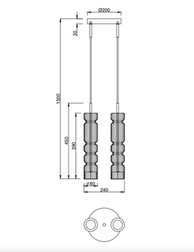 Светильник подвесной настенный LED 24W 3000К 4023/11/02PW никель Up and down Stilfort