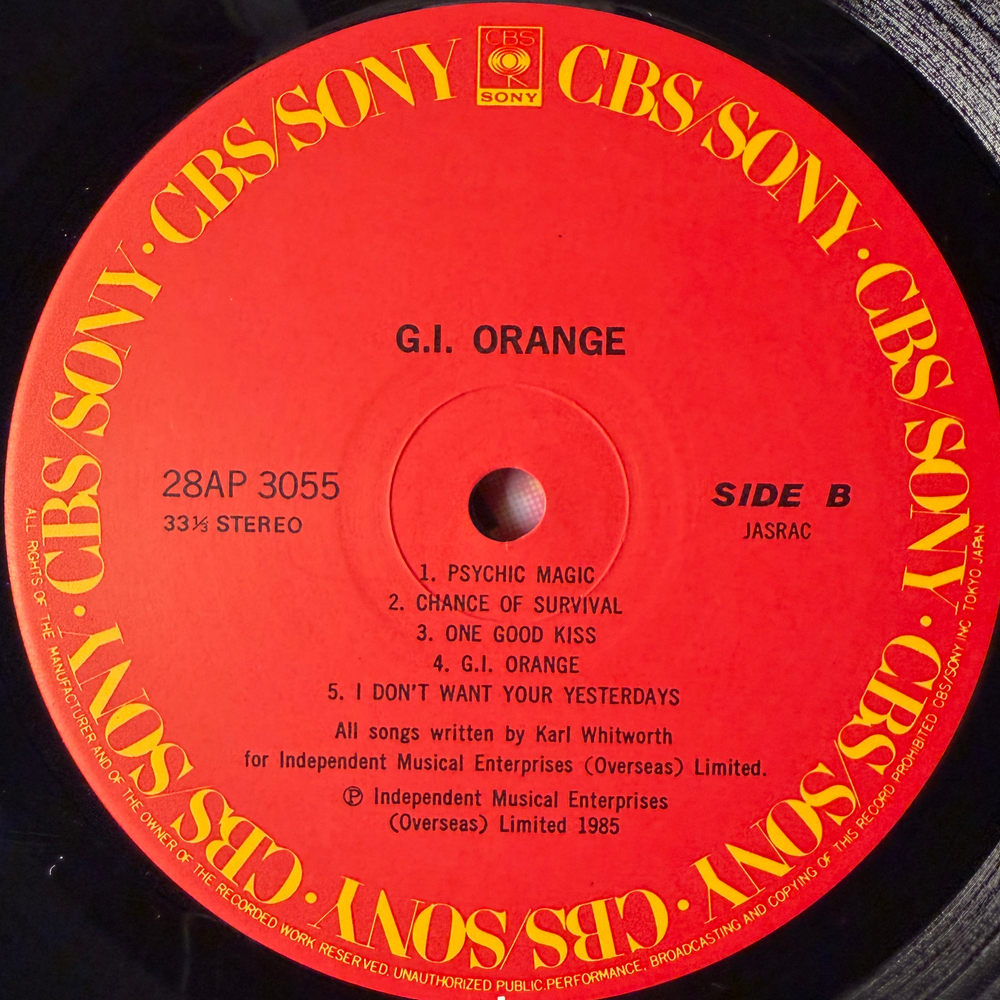 G.I. Orange – G.I. Orange (Япония 1985г.)