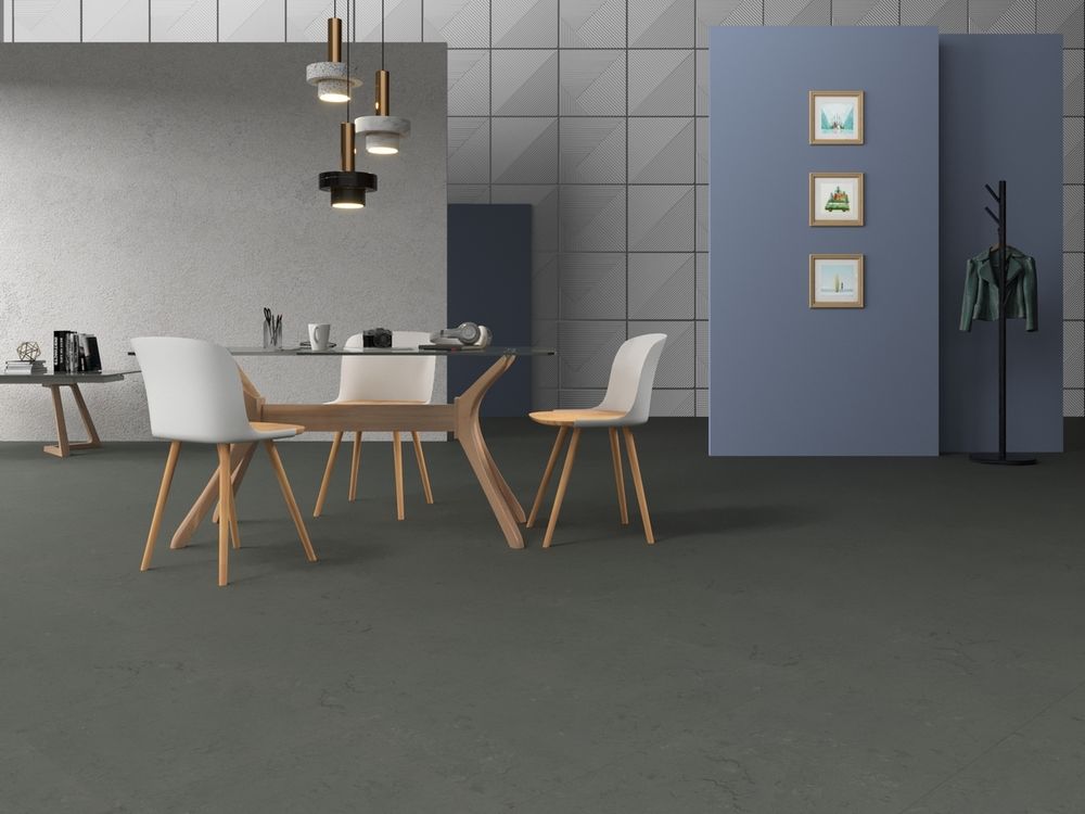 Натуральный линолеум Marmoleum Modular te3745 Cornish Grey