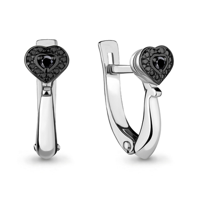 942420Ч Серьги из Золота с бриллиантами из коллекции "Blackberry"