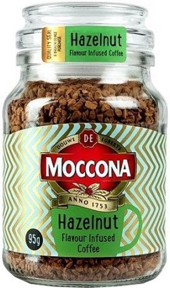 Кофе растворимый Moccona Hazelnut сублимированный с ароматом лесного ореха 95 г