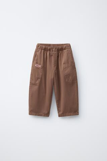 ZARA X PUKAS БРЮКИ КАРГО PUKAS SURF, КОРИЧНЕВЫЙ