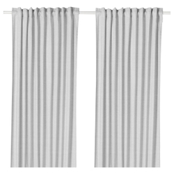 IKEA HANNALILL  (ИКЕА ХАННАЛИЛЛ)  -  Штора, 2 шт, серая, 145x300 см