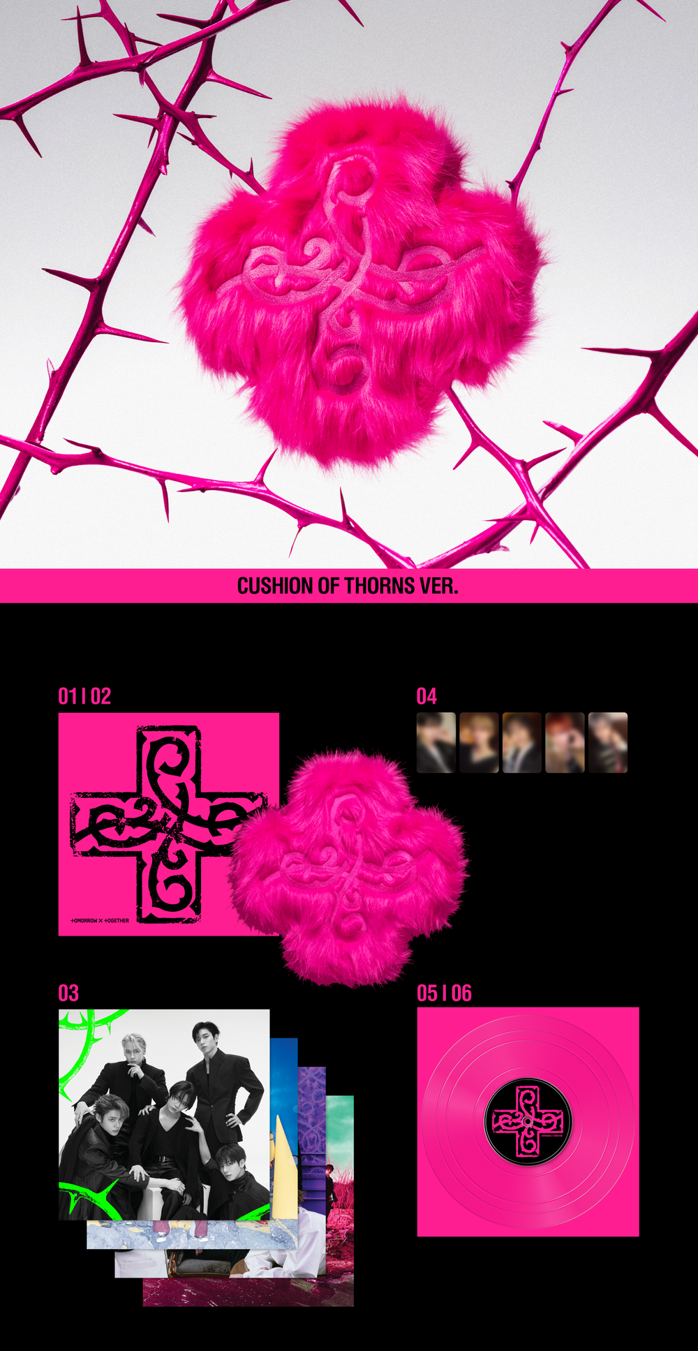 Альбом TXT - 7TH YEAR: A Moment of Stillness in the Thorns (CUSHION OF THORNS Ver.)