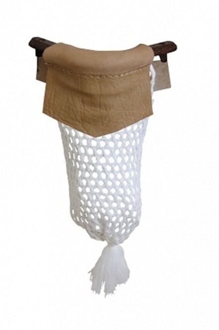 Луза(скоба алюмин.малая, х/б сетка) п/ф (Кожа коньяк)