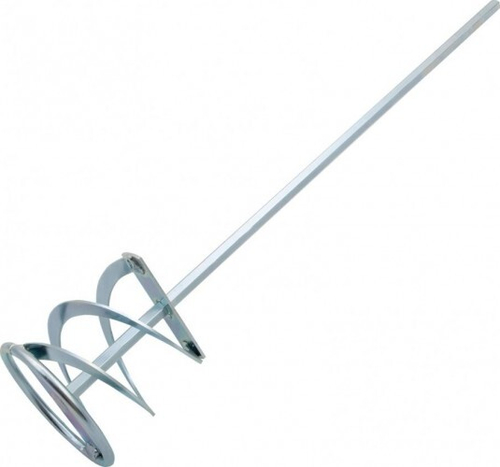 Миксер для красок и штукатурных смесей, 80х400мм, оцинкованный, шестигранный хвостовик 8мм Сибртекс