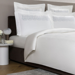 Постельное белье Frette Ornate Medallion Embroidery Milk/Light Sky Blue (240 x 220 см)