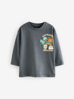 Лонгслив для мальчика Next B74-593, Темно-серый