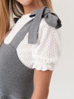 Сарафан школьный для девочки AT972-218 серый