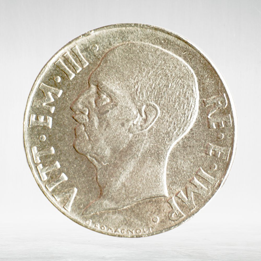 Italy 20 Centesimi 1940 R "Head of Italy with Fasces – Victor Emmanuel III", XF