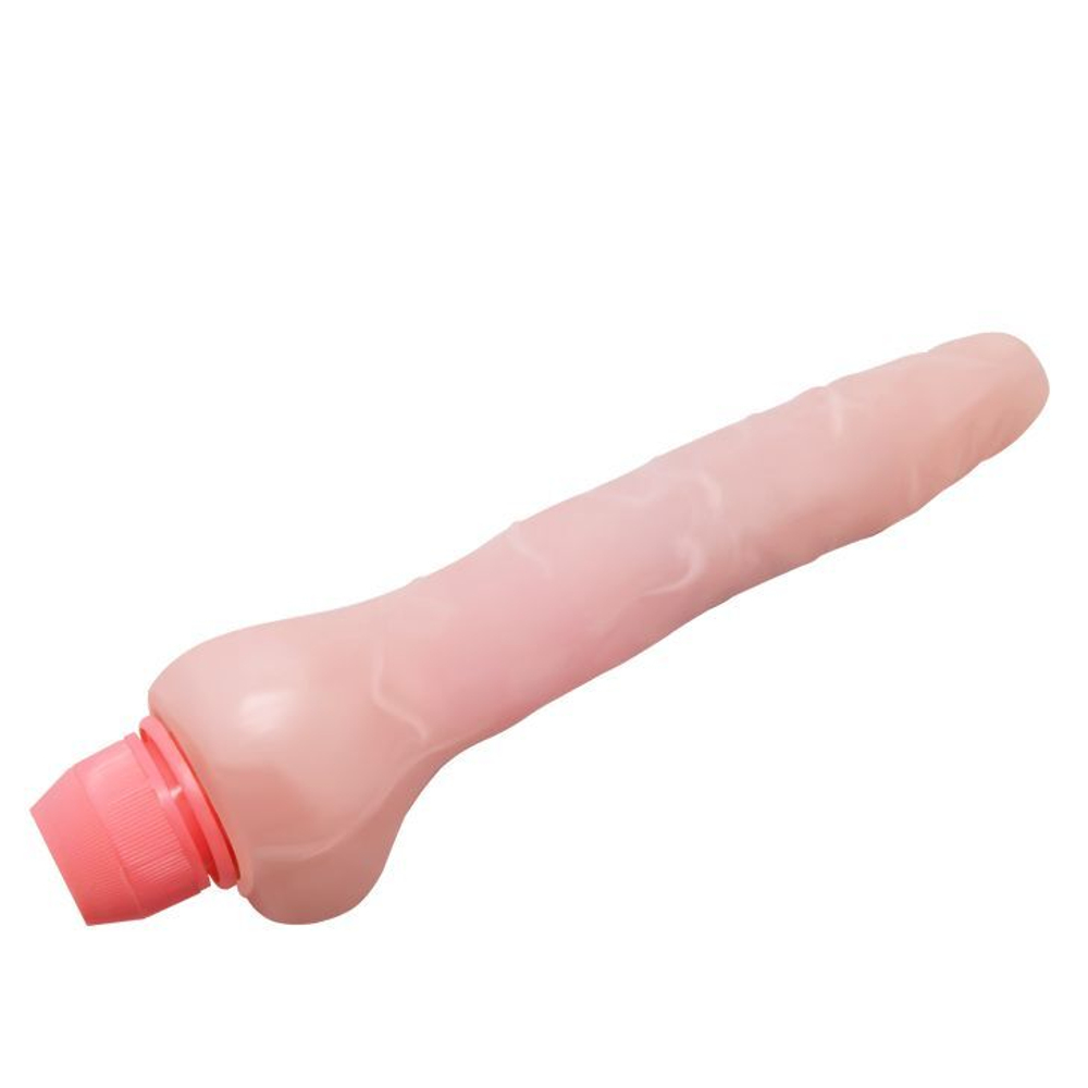 Телесный гнущийся вибратор Sensual Spin - 19,3 см.