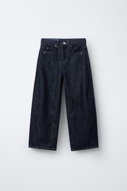 ZARA Х CHAMPION ® ДЖИНСЫ BARREL, СИНИЙ