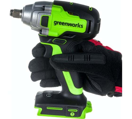 Гайковерт аккумуляторный ударный 24V Greenworks GD24IW400 400Нм б/щ без АКБ и ЗУ