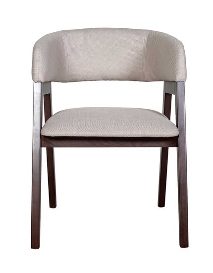 Стул P-01, массив бука, темный орех, Florida Cream