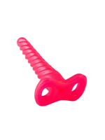 Спиралевидный гелевый плаг розового цвета - 15 см. (Цвет: розовый)