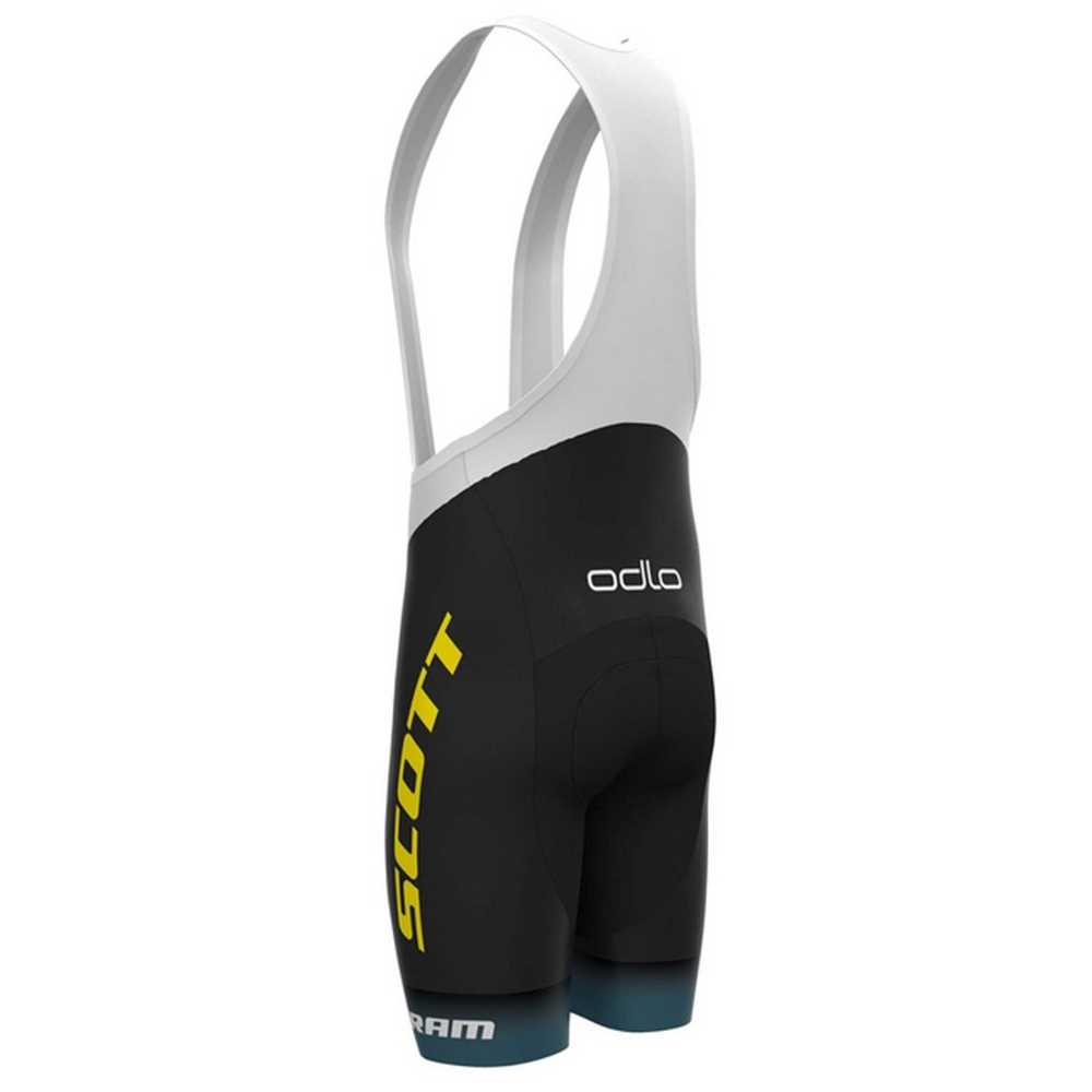 Шорты с лямками SCOTT SRAM Racing Team Rep black/sulphur yellow (ES292201-5024::::L)