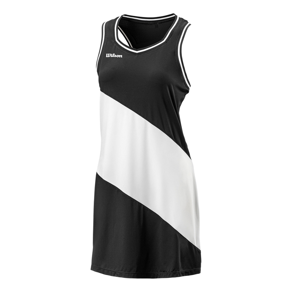 Женская теннисное платье Wilson Team II Dress Women - Black, White