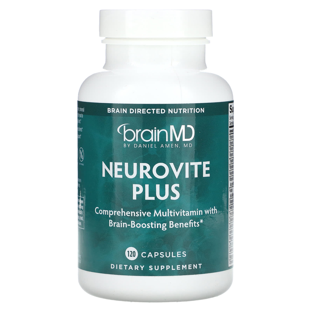 BrainMD, Neurovite Plus, 120 капсул