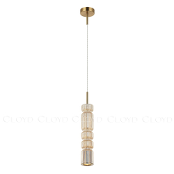 Подвесной светильник Cloyd HOW P1 / выс. 39 см - латунь - шампань (арт.11606)