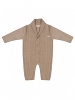 Комбинезон "Косы", Темно-бежевый