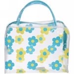 Косметичка «Adventure - Peas», цветы, цвет голубой, 24*17см