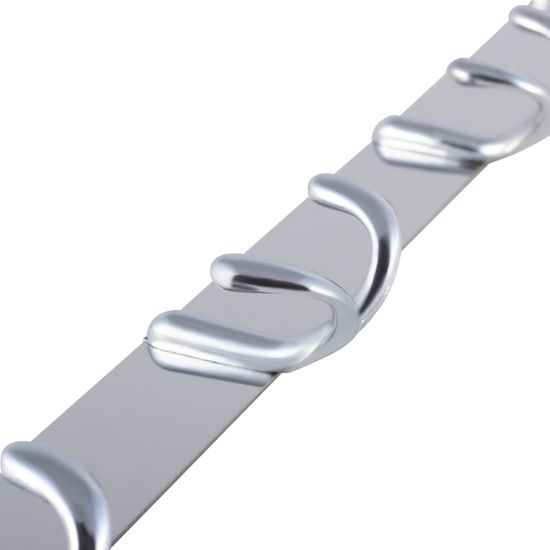 Крючки двойные на планке 5 шт. Besser BS 8225 (54х3,5х4,5 см) из хромированного цинкового сплава