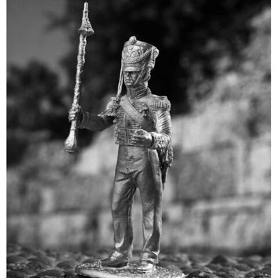 Оловянный солдатик Тамбур-мажор Гвардейского экипажа 1814-25 г. г.