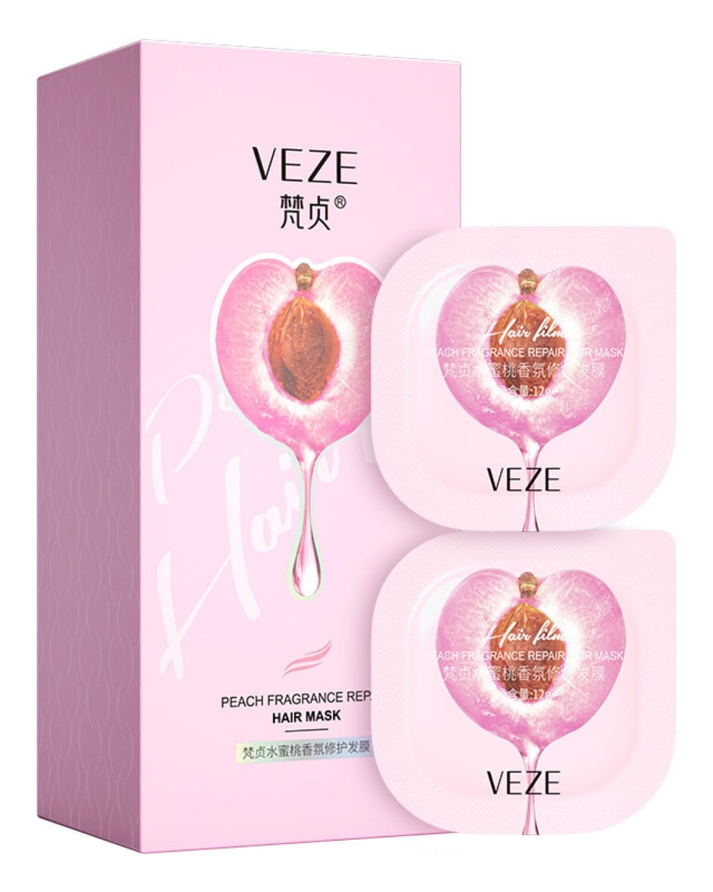 Маска для волос с персиком