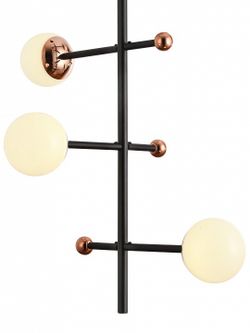 Люстра на штанге Natali Kovaltseva LOFT LED LED LAMPS 81338 GOLD BLACK