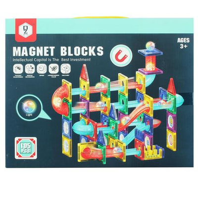 Конструктор магнитный 105эл., коробка HD109A