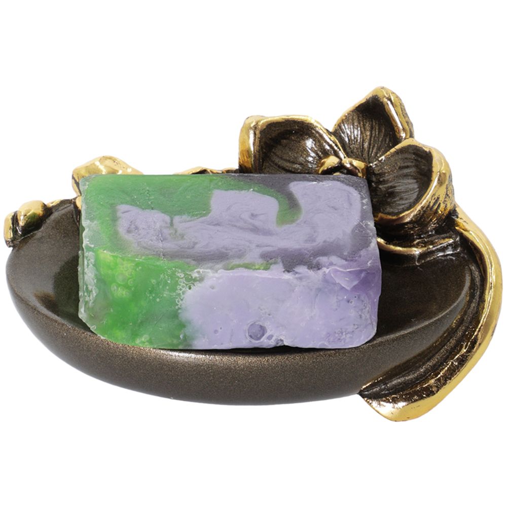 Мыльница Орхидея Калипсо Бронза