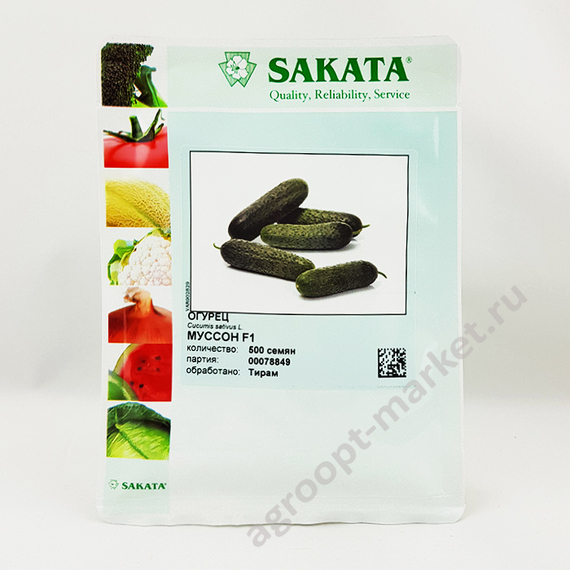 Муссон F1 семена огурца партенокарпического (Sakata / Саката) упаковка – фото 5