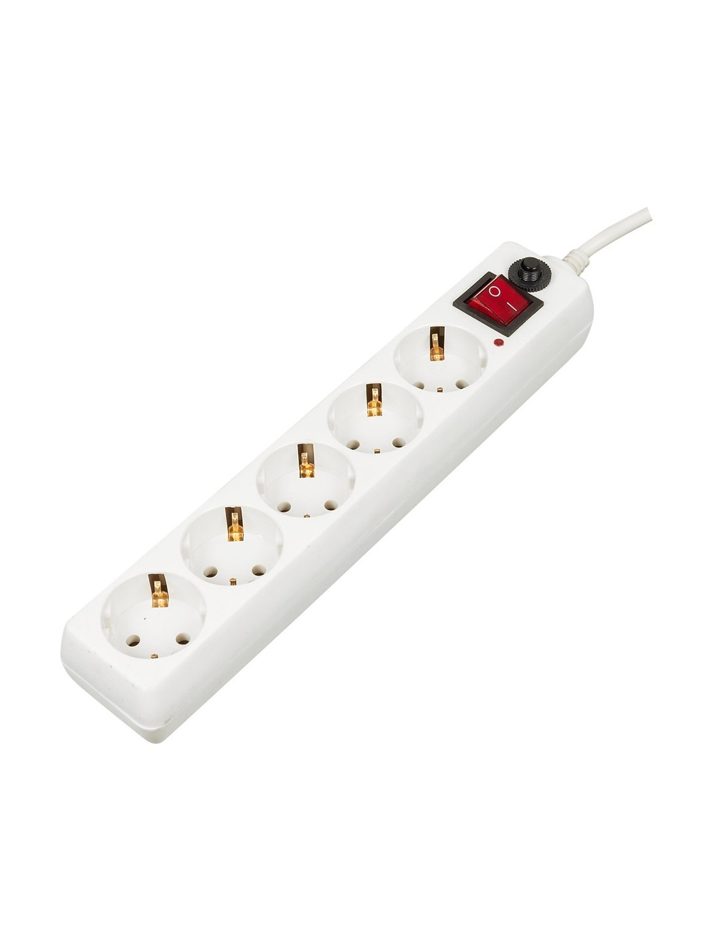 BURO Сетевой фильтр, 5 розеток, 5 метров, (500SH-5-W), белый (коробка) {992295}