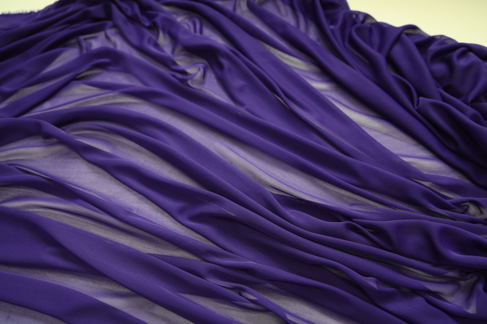 Сетка трикотаж фиолетовая