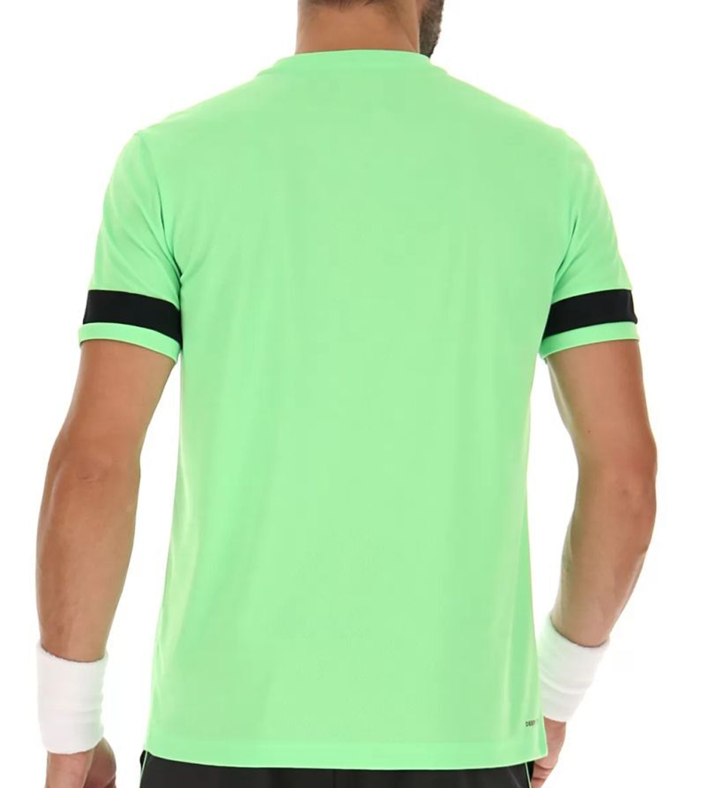 Теннисная футболка Lotto Superrapida V Tee - green apple neo