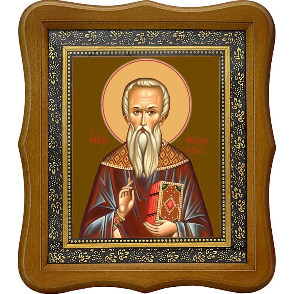 Феодор Студит преподобный. Икона на холсте.