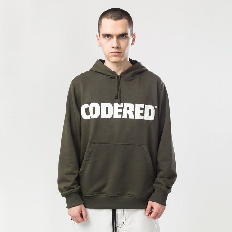 Худи CODERED Base Hoodie Wide Summer Logo R, хаки