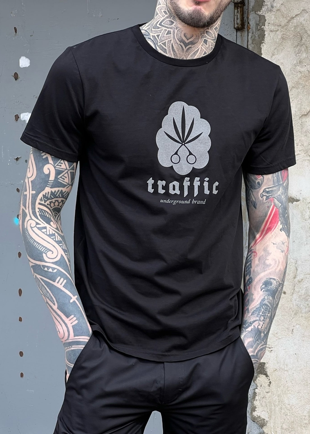 Футболка TRAFFIC Logo Refl Чёрный