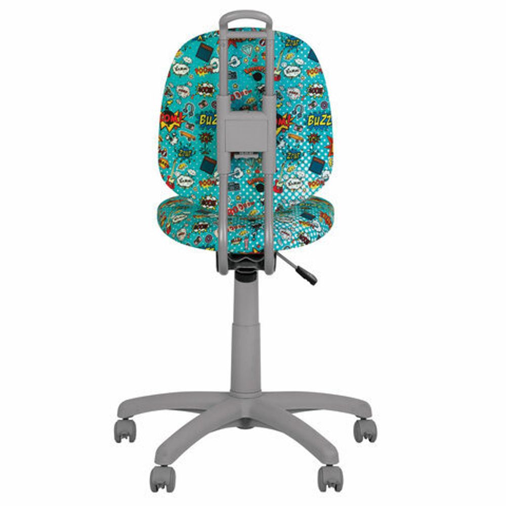 Кресло детское "VINNY GTS" без подлокотников, бирюзовое с рисунком