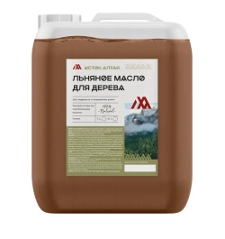 100% Льняное масло для дерева 5 л. Алтайское