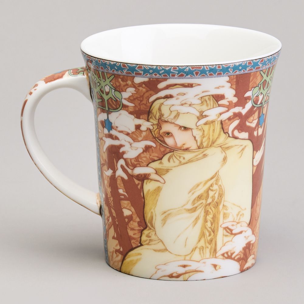 КРУЖКА LEFARD "ВРЕМЕНА ГОДА" (А. МУХА) 420 МЛ (КОР=36ШТ.)