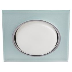 Встраиваемый светильник со светодиодной подсветкой ЭРА DK LD50 FR GX53 белый матовый