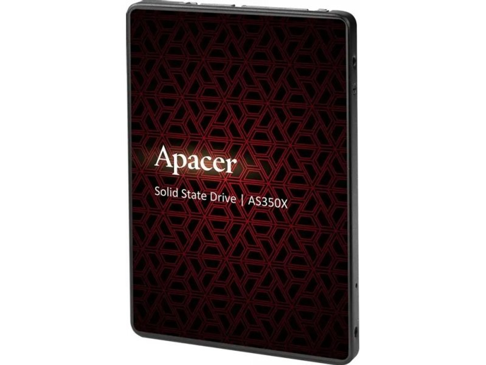 SSD накопитель Apacer AS350X 256ГБ, 2.5" SATA, SATA III, [AP256GAS350XR-1]
