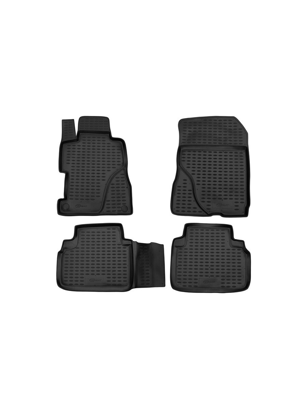 Коврики в салон для HONDA Civic 4D (VIII, VIIIr), 2005-2012, 4 шт. (Повышенная устойчивость, повышенная износост FORMAT.18.09.210K